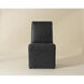 Cascata Marseille Black Leather Dining Chair
